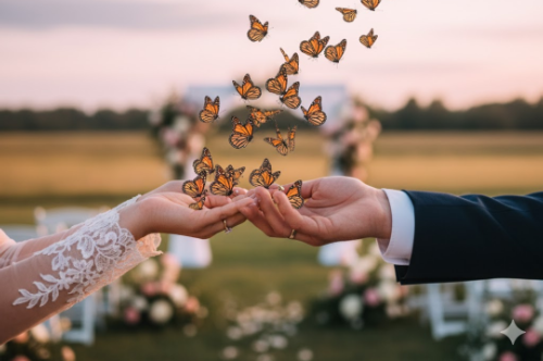 butterflies for release at weddings